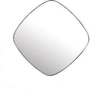 Spiegel Vierkant - Zwart Metaal - 50x4x50cm