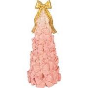 Clayre & Eef Decoratie Beeld Taart Ø 12x29 cm Roze Kunststof