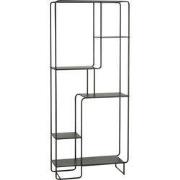 Mica Decorations Jules Open kast - L76 x B30 x H178 cm - Metaal - Zwar...
