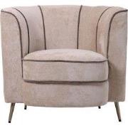 PTMD John Beige Fauteuil Aphrodite 3 Stripe