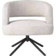 PTMD Baldr Cream Dining Chair Legacy 15 Dove Black Leg