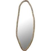 PTMD Paislie Brass Organic Shaped Mirror Oval