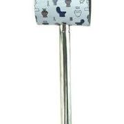 Universele RVS Toiletborstel - Borstel van siliconen  - Grijs