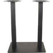 LABEL51 Bartafel Tafelpoot Dubbel - Zwart - Metaal - Dubbel - 92 cm