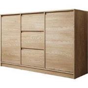 Meubella - Dressoir Cuarto - Eiken - 138 cm