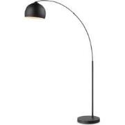 Moderne BoogVloerlamp Fisher - Zwart - 109/30/172cm - staande lamp met...