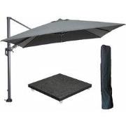 Garden Impressions Hawaii zweefparasol 300x300 cm carbon black / donke...