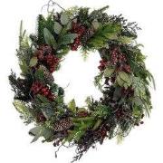 Mica Decorations Bodi Kerstkrans met Dennenappels - H13 x Ø50 cm - Bor...