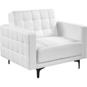 ABERDEEN - Fauteuil - Wit - Kunstleer