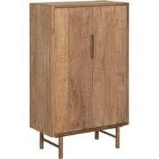 DTP Home Cupboard Bliss low, 2 doors,130x80x40 cm | TEAKWOOD top