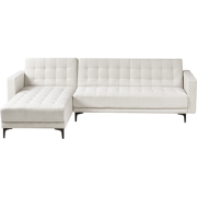 ABERDEEN - Hoekbank - Off-white - Rechtszijdig - Stof