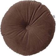 Dutch Decor OLLY - sierkussen Ø40 cm - rond velvet - Chocolate Martini...