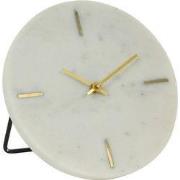 Light & Living - Klok MORENO - 20x17x18cm - Wit