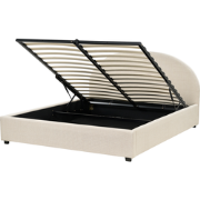 VAUCLUSE - Bed met opbergruimte - Beige - 160x200 cm - Polyester