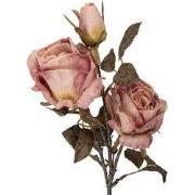 Clayre & Eef Kunstbloem Roos 70 cm Roze Kunststof