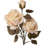 Clayre & Eef Kunstbloem Roos 70 cm Wit Kunststof