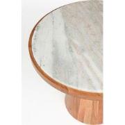 Housecraft Living Mees Salontafel Rond 50 cm Marmer/ Hout
