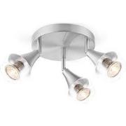 Home sweet home LED opbouwspot Vaya 3L rond - mat staal