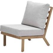 Chicago aluminium midden element - natural teak look