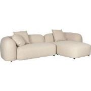 Housecraft Living Perry 3-zitsbank Chaise longue Rechts Beige