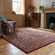 Laagpolig Klassiek Vloerkleed - Vintage - Sandford - Rood - 120 x 170 ...