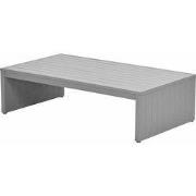 Geneva aluminium loungetafel - 149x82 cm - taupe