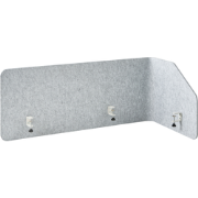 FOLDY - Bureauscherm - Lichtgrijs - 120 x 60 x 50 cm - Synthetisch