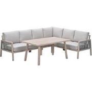 Garden Impressions San Capri lounge dining set 5-delig - light oak loo...