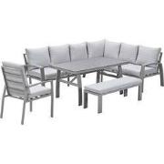 Garden Impressions Cameron lounge dining set 5-delig rechts - taupe