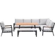 Garden Impressions Lissabon lounge dining set 7-delig rechts incl stoe...