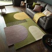 Abstract vloerkleed - Stracto Lozenge - Organische Vorm Modern - Groen...