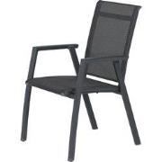 Gala dining fauteuil - carbon black - antraciet