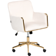 ALTONA - Bureaustoel - Off-white - Fluweel