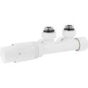 Kranenset multiblock wit hoekvorm incl. thermostaatkop LuxeBath