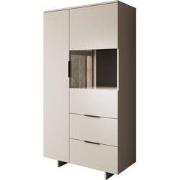 Meubella - Vitrinekast Ankara - Beige - 90 cm