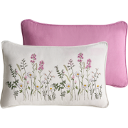 MADHUCA - Sierkussen set van 2 - Wit/Roze - Katoen