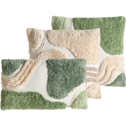 ALSTONIA - Sierkussen set van 3 - Groen/Beige - Katoen