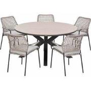 Garden Impressions Natas tuinset sand 6-delig - Tulli tuintafel light ...