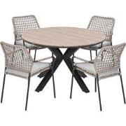 Garden Impressions Natas tuinset sand 5-delig - Tulli tuintafel light ...