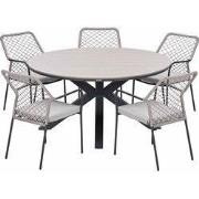 Garden Impressions Ross tuinset sand 6-delig - Tulli tuintafel light t...