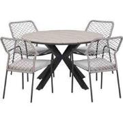 Garden Impressions Ross tuinset sand 5-delig - Tulli tuintafel light t...