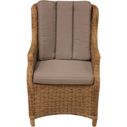 Darwin stoel rattan grey