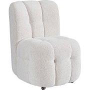 Eetkamerstoel Beige - Incl. Wielen - Jake - Set van 2