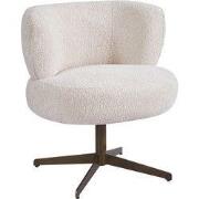 Eetkamerstoel Beige/Brons - Draaibaar - Bonnie - Set van 2