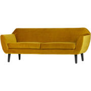 WOOOD Rocco 2-Zits Bank - Velvet - Oker - 75x187x82