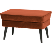 WOOOD Rocco Hocker - Velvet - Roest - 47x77x51