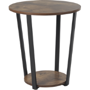 ORICK - Bijzettafel - Donkere houtkleur - MDF
