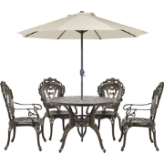 SAPRI - Tuinset - Donkerbruin - Aluminium