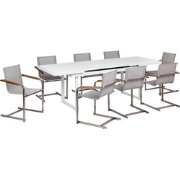 VALCANETTO/COSOLETO - 8-zits Tuinset - Wit/Beige - Aluminium