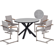 MALETTO/COSOLETO - Tuinset 4-zits - Grijs - Aluminium